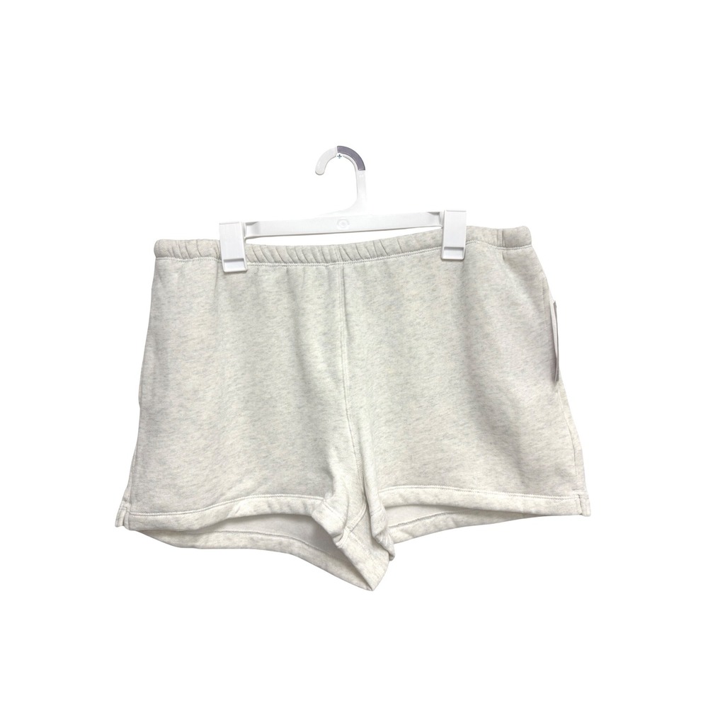Wild Fable Womens Heather Grey Fleece‎ Lounge Shorts Elastic Waist XL NWT